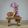 Garden figure "Girl on the bench" Bronze, 21x28x44cm
