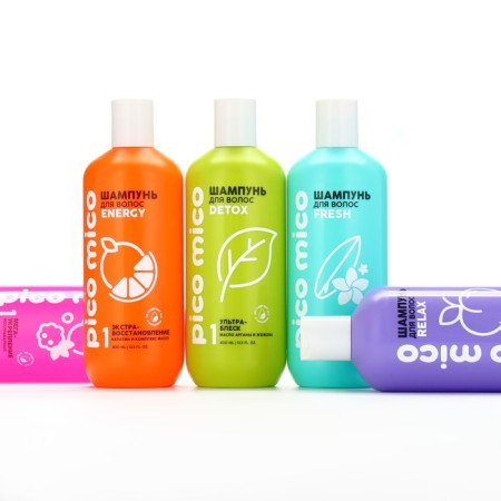 Shampoo with wheat proteins, hypervillation, 400 ml, Pico Mico-8