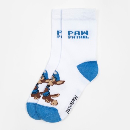 Socks PAW Patrol "Gonchik", white color, 18-20 cm-3