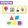 Developing set “I teach figures”, with transparent cards, shapes, colors, according to the Montessori method