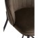Haric Nile Metal/velor stool, black/chocolate 58x45x92 cm