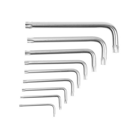 A set of tundra keys, Torx Tamper, CRV, TT10 - TT50, 9 pcs.-2