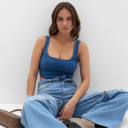 Women's corset MIST Denim, p. L.-2