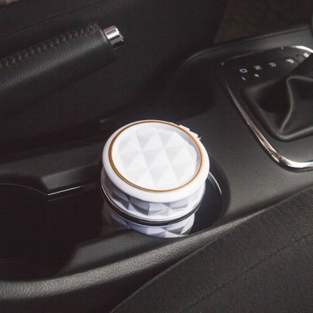 Ash for cars with backlight, white-1