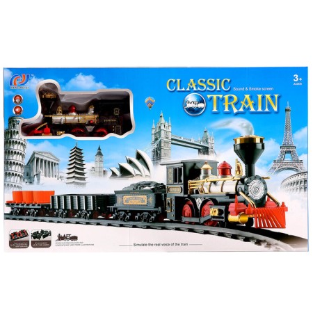 The railway "Classic freight train", with smoke effects, the length of the path 270 cm.-14
