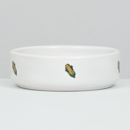 Ceramic bowl for rodents "corn" 80 ml 8.5 x 3 cm-4