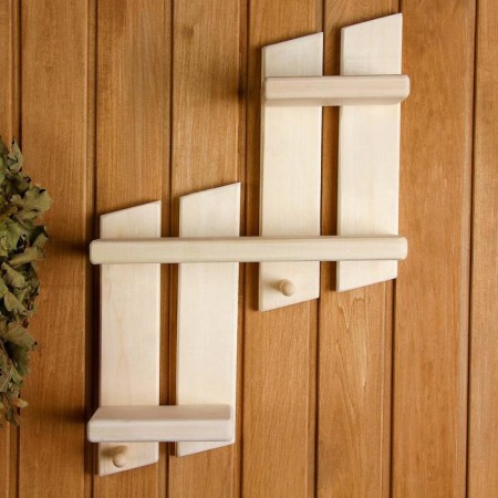 Shelf "Step" 2 hooks 10 × 46 × 64cm, linden "Dobroparov"-1
