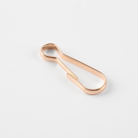 Carabiner wire, 32 × 11 mm, the color is gold, price for 1 piece-1