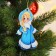 New Year's wooden pendant "New Year! Snow Maiden"