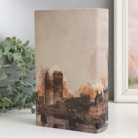 Safe Brush Tree leatherette "London" 21x13x5 cm-5