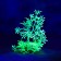 The plant is artificial aquarium, luminous, 10 cm, green