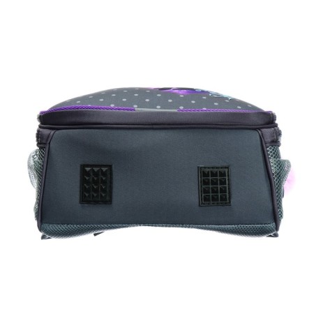 School backpack 38 x 30 x 16 cm, ergonomic back, stavia "black cat", gray-6