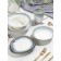 Porcelain plate for Magistro paste "Paveti", 430 ml, d = 21 cm, blue color