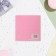 Mini-postcard "Happy Birthday!" pink, 7.5 x 7.5 cm