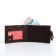 Male purse for magnet, department for cards, coins, brown color