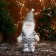 Soft toy "Santa Claus in a suit with a strap" 16x30 cm, gray