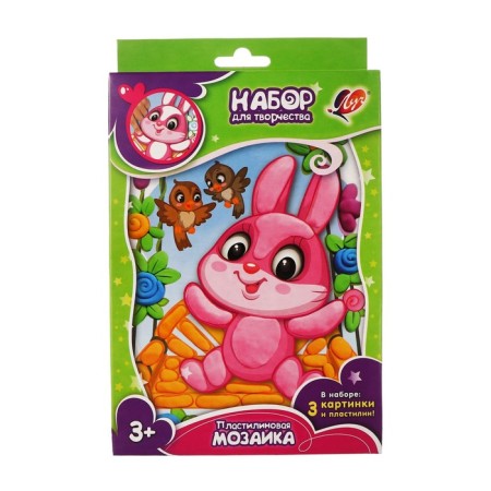 Plasticine mosaic. The first modeling lessons "Bunny. Lamb. Hippo. Voroskushki "-3