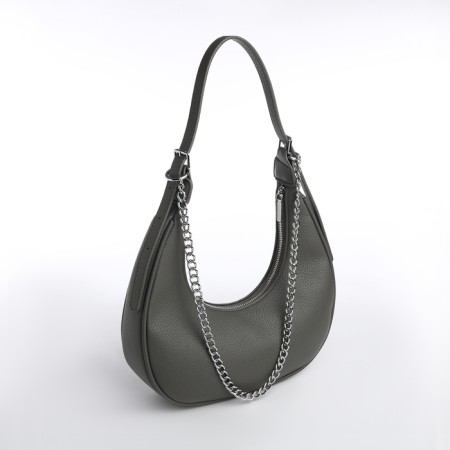 Bag Women's Sobo on the zipper Textura, average size, color gray-2