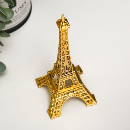 Souvenir Metal "Eiffel Tower" Gold 15x6x6 cm-2