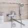 Bath mixer "RMS" SL130-006EK, spout 350 mm, shower set, brass, chrome