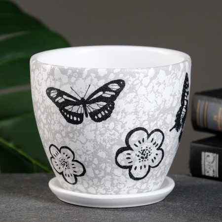 Flower pot "Winter Garden" No. 2 High oval, 0.8 liters-1