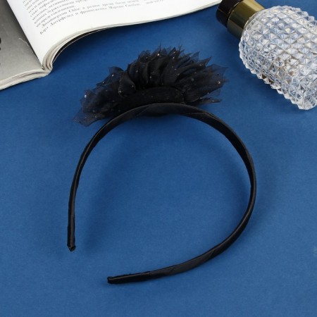 Hair cap "Schoolgirl" Galant shine, D-10 cm 1 cm, black-1