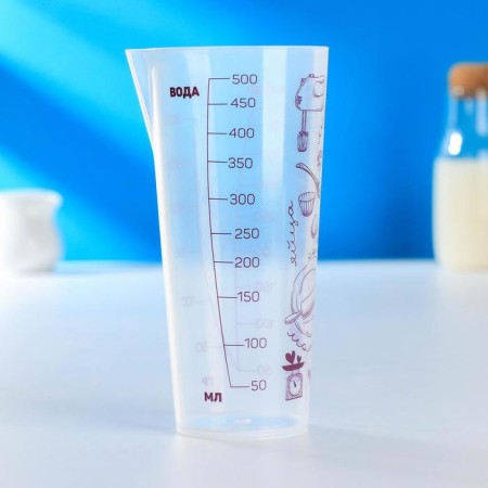 A glass of measured "Wittty", 500 ml, h = 16.5 cm, d = 8 cm-2