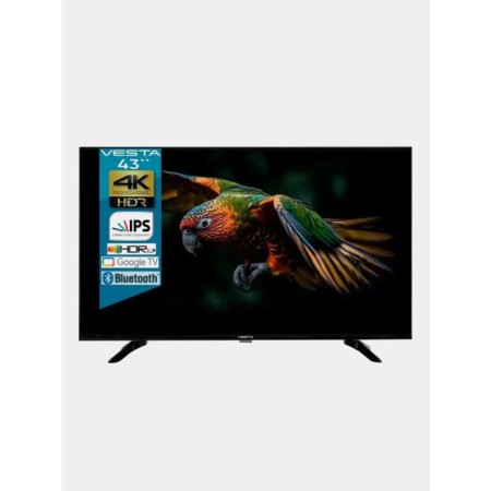 TV Vesta 43V3500, 43 ", 3840x2160, DVB-T2/C/S2, HDMI 3, USB 2, Smart TV, black