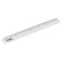 Ruler 20 cm Istanm, plastic, opaque, white