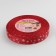Republic tape "Snowflakes", 15 mm, 23 ± 1 m, dark red/white color