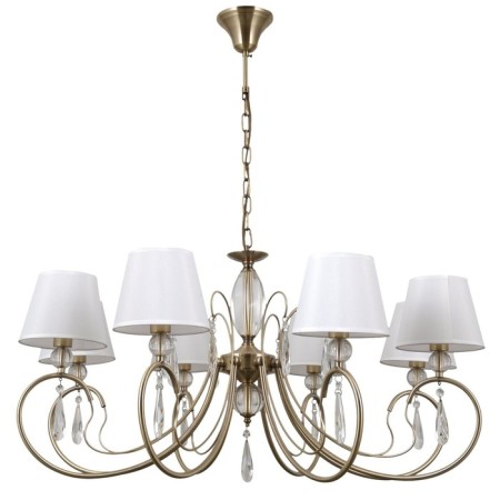 Ceiling light Gerhort G11097/8AB WT, 8x40W, E14, 96x85x85 cm, bronze color