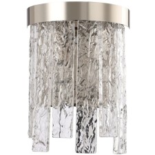 Wall lamp Frostyle 2xe14 40w, size 20x11.5x27 cm, glossy nickel color