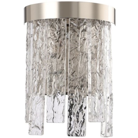 Wall lamp Frostyle 2xe14 40w, size 20x11.5x27 cm, glossy nickel color
