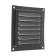 Ventilation grate Zein Lux RM1212SR, 125 x 125 mm, with a grid, metal, silver