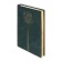 Dated 2025 diary, A5, 176 sheets of Escalada, solid cover of artificial leather, 3D design, embossing foil, lies, cream block 70 g/m2, green