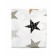 A set of pillowcases, size 40x60 cm, print, patchwork stars, white color - 2 pcs.