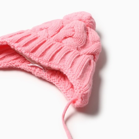 Children's hat, pink color, size 44-46-1
