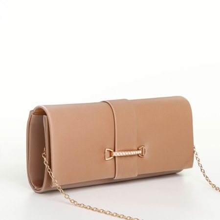 Female bag on a magnet, beige color-2