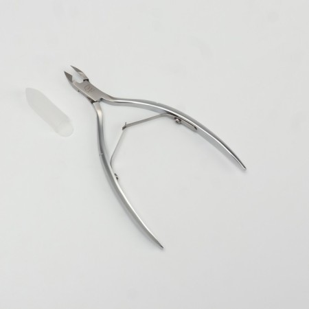 Manicure nippers for cutter “Premium”, double spring, 11.4 cm, blade length - 6 mm, silver color-4