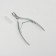 Manicure nippers for cutter “Premium”, double spring, 11.4 cm, blade length - 6 mm, silver color