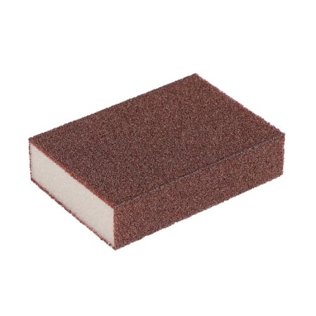 Sponge, abrasive, for preparing metal for painting, 10 × 7 × 2.5 cm, p60