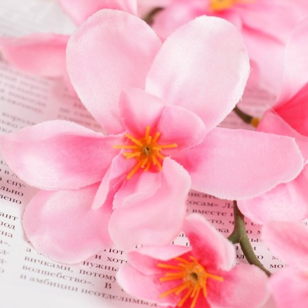 Artificial flowers "Amezialla orchid" 65 cm, pink-1