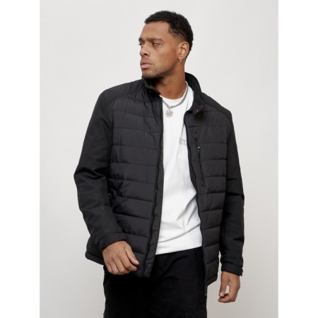 Male spring jacket, size 48, black color-7