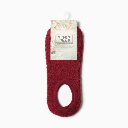 Women's socks shortened with non-slip soles, dark-bearded color, size 36-39-3