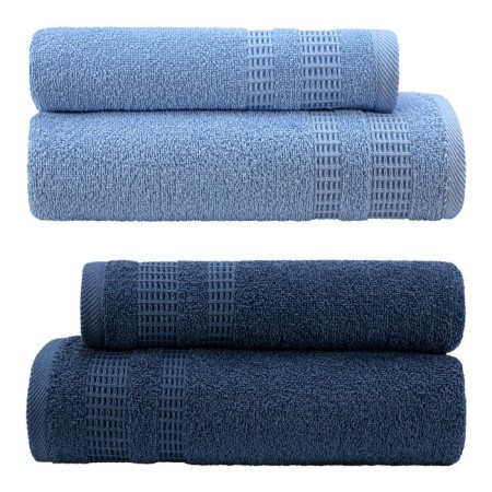 Set of towels "Pamir", size 50x80 cm - 2 pcs, 70x130 cm - 2 pcs, color blue-3