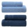 Set of towels "Pamir", size 50x80 cm - 2 pcs, 70x130 cm - 2 pcs, color blue