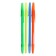 Set of ballpoint pens 4 pieces, rod 0.7 mm blue, neon case