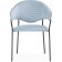 Chair on the metal frame Runso metal/velor, black/blue 57x56x82 cm