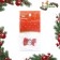 New Year's gum "Snowman", red