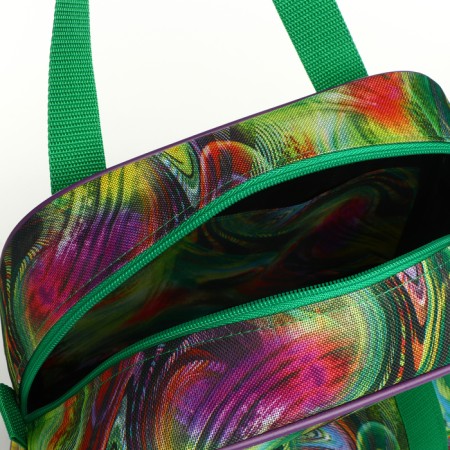 Lightning on lightning, with an increase, external pocket, green color/multi -colored-3